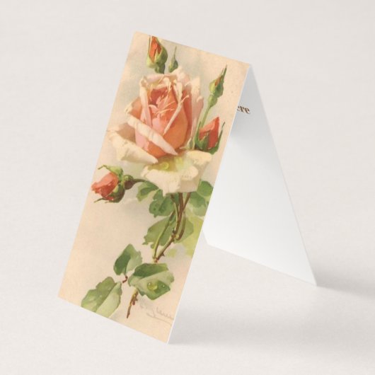 Niedliche Vintage Rose hinzufügen Nachricht Danke  (Vorderseite)