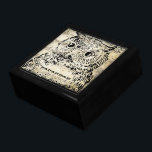 Niedliche Vintage Schüssel auf antikem Musikblatt Schmuckschachtel<br><div class="desc">Die Personalisierte Schmuckbox oder die Gedächtnisbox - Elegante Weihnachtsgeschenke zum Geburtstag oder Valentinstag Geschenke zum Hochzeitsfeiern - im Custom Designer für Black Lacquer aufbewahren</div>