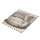 niedliche Vintage Schwäne Dekoration Keramik Flies Fliese (Seite)