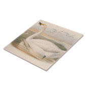 niedliche Vintage Schwanendekoration Fliese (Seite)