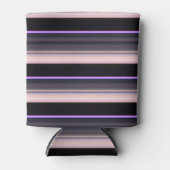 Niedliche Vintage schwarze Streifen Dosenkühler (Vorderseite)