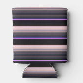 Niedliche Vintage schwarze Streifen Dosenkühler (Rückseite)