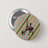 Niedliche Vintage Silhouette Button (Vorne & Hinten)