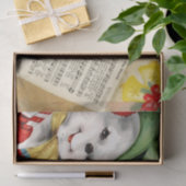 Niedliche Vintage Snowman Weihnachtsfreude zur Wel Seidenpapier (Geschenk)