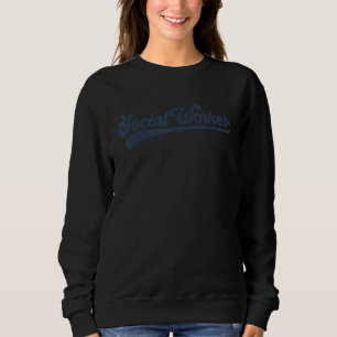 Niedliche Vintage soziale Arbeit der Sozialarbeite Sweatshirt