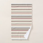 Niedliche Vintage Streifen Badhandtuch Set (Handtuch)