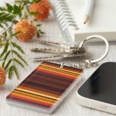 Niedliche Vintage Streifen Schlüsselanhänger (Vorderseite rechts)