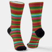 Niedliche Vintage Streifen Socken (Gewinkelt)