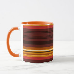 Niedliche Vintage Streifen Tasse