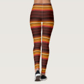 Niedliche Vintage Streifen werfen Kissen Leggings (Rückseite)