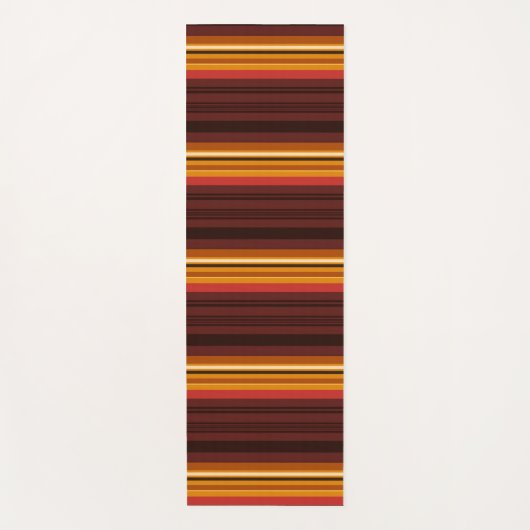 Niedliche Vintage Streifen Yogamatte (Vorderseite)