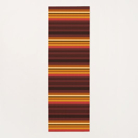 Niedliche Vintage Streifen Yogamatte (Rückseite)