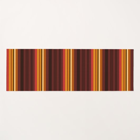 Niedliche Vintage Streifen Yogamatte (Vorderseite (Horizontal))