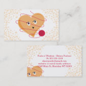 Niedliche Vintage Strickgarne Visitenkarte (Vorne/Hinten)