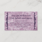 Niedliche Vintage Strickkugel aus Stricken Visitenkarte (Rückseite)