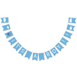 Niedliche Vintage Teddy Bear Skywriter Boy Baby Du Wimpelkette