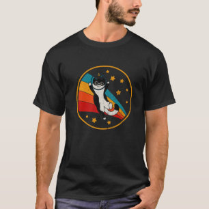 Niedliche Vintage Tuxedo Katze Bicolor Schwarz-Wei T-Shirt