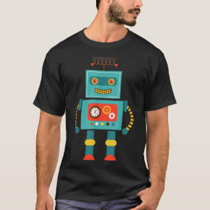 Niedliche Vintage und Retro Roboter Art Science &  T-Shirt