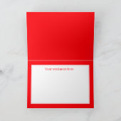 niedliche Vintage Valentine-Blume Feiertagskarte (Innenseite)