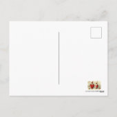 Niedliche Vintage Valentinin-Clowns Feiertagspostkarte (Rückseite)