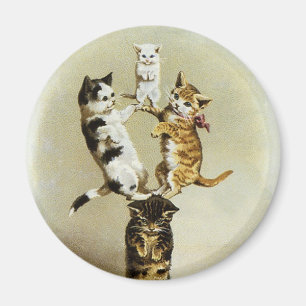 Niedliche Vintage viktorianische spielende Magnet