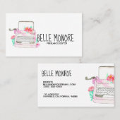 Niedliche Vintage Visitenkarte (Vorne/Hinten)