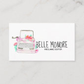 Niedliche Vintage Visitenkarte (Vorderseite)