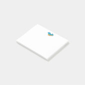 Niedliche Vintage Vogelbeobachtungsmitteilungen Post-it Klebezettel (angewinkelt)