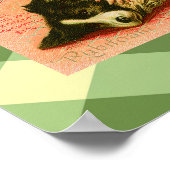 Niedliche Vintage Werbung für Parfüm Poster (Ecke)