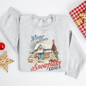 Niedliche Vintage Winterferien Sweatshirt