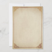 Niedliche Vintage Zirkustiere Einladung (Rückseite)