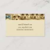 Niedliche Vintage Zucht- Visitenkarte (Rückseite)