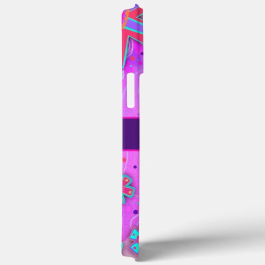 Niedliche violette Blumen Mädchentauglichkeit Case-Mate iPhone Hülle (Rückseite / Rechts)