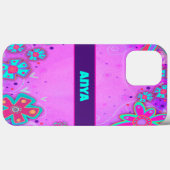 Niedliche violette Blumen Mädchentauglichkeit Case-Mate iPhone Hülle (Rückseite (Horizontal))