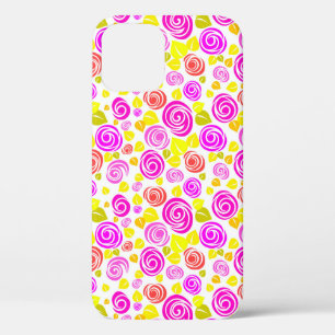 Niedliche violette Frühlingsmuster Rose Case-Mate iPhone Hülle