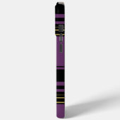 Niedliche violette Streifen Case-Mate iPhone Hülle (Rückseite / Links)
