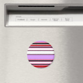 Niedliche violette Streifen Magnet (In Situ (Geschirrspüler))