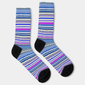 Niedliche violette Streifen Socken (Rechts)