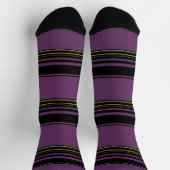 Niedliche violette Streifen Socken (Oben)