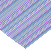 Niedliche violette Streifen Tischdecke (Schrägansicht)
