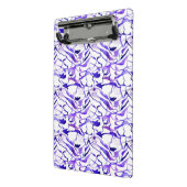 Niedliche violette Wasserfarbe abstrakte Linien Mu Mini Klemmbrett (Gewinkelt2)