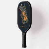 Niedliche Violin-Personalisiert-Monogramm-Skript Pickleball Schläger (Links)