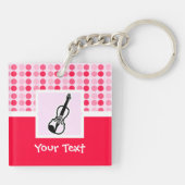 Niedliche Violine Schlüsselanhänger (Rückseite)