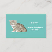 Niedliche Visitenkarte für Heimtiere (Vorderseite)
