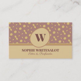 Niedliche Visitenkarte mit neutralem Farbmuster