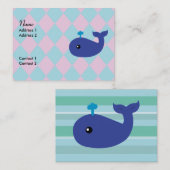 Niedliche Visitenkarten für Wale Visitenkarte (Vorne/Hinten)