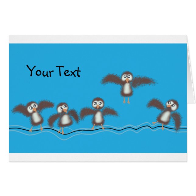 Niedliche Vögel (Vorderseite (Horizontal))