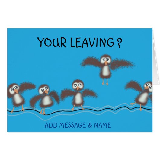 Niedliche Vögel (Vorderseite (Horizontal))