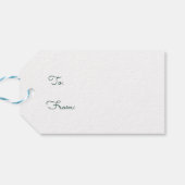 Niedliche Vögel auf einem Weihnachtsfest in der Ki Geschenkanhänger (Rückseite Horizontal)