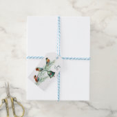 Niedliche Vögel auf einem Weihnachtsfest in der Ki Geschenkanhänger (Mit Garn)